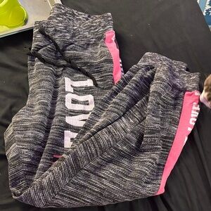 Ladie Gray and Pink Sweatpants